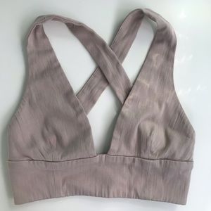 Beige crop top from Aritzia.